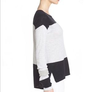 Vince Colorblock Boatneck Pullover
